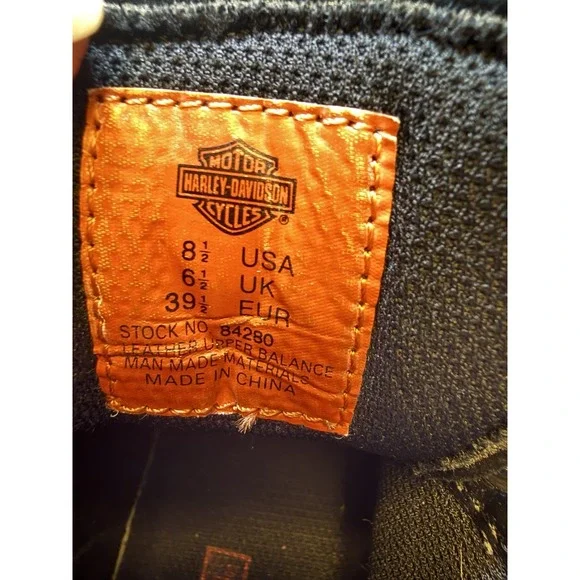 Harley Davidson Women Tyler Lace Up Chukka Ankle Boot 84280 Black Leather 8.5 - Picture 7 of 13